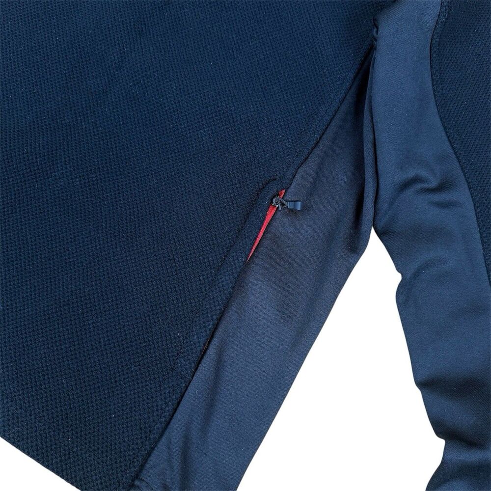 Spyder Black Red 1/4 Zip Hooded Performance Pullover Men’s Large - Picture 11 of 11